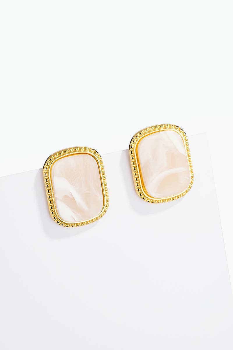 Stainless steel earrings 124AQ672