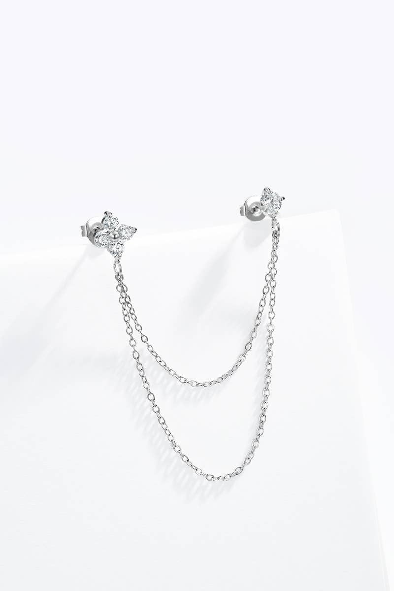 Boucles d'oreille en acier inoxydable 124AQ571