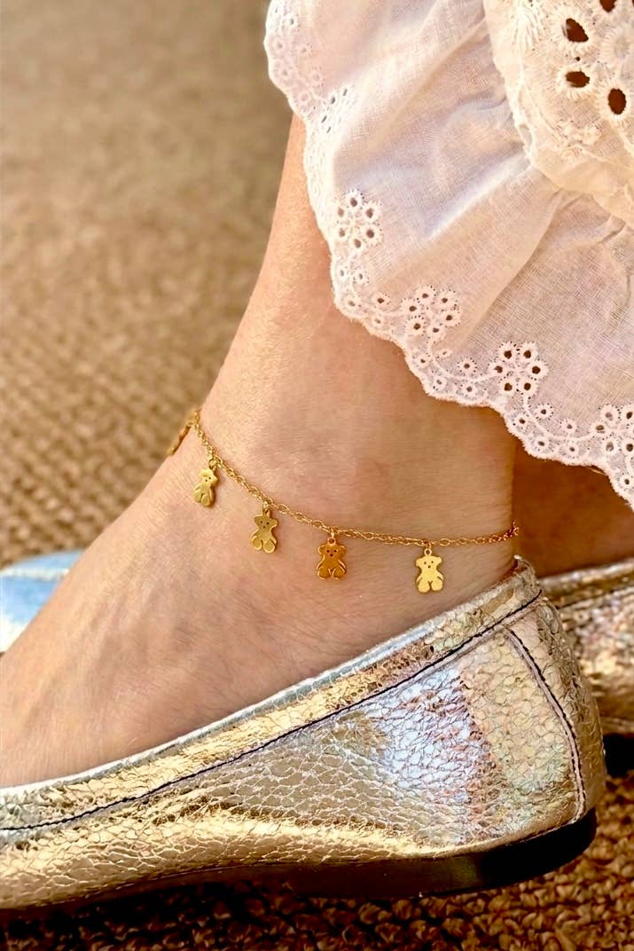 Stainless steel anklet 624AQ14