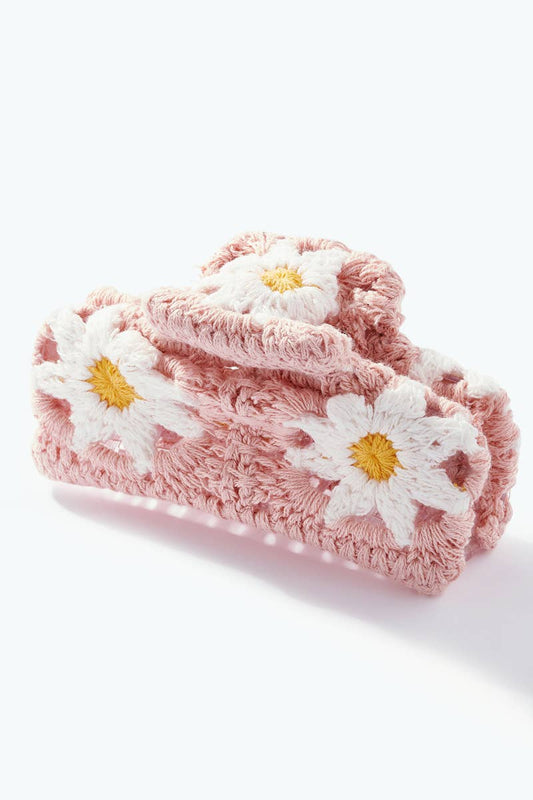11cm crochet flower hair claw YH305HS