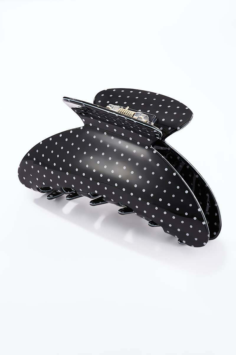 Polka dot hair clip 10.5 cm YH112SS