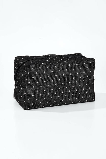 Trousse de maquillage en peluche à petits pois CY325JH