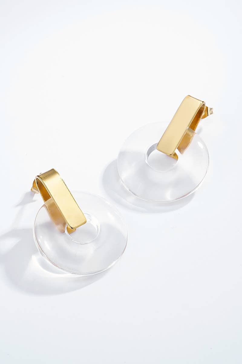 124CP04 stainless steel earrings