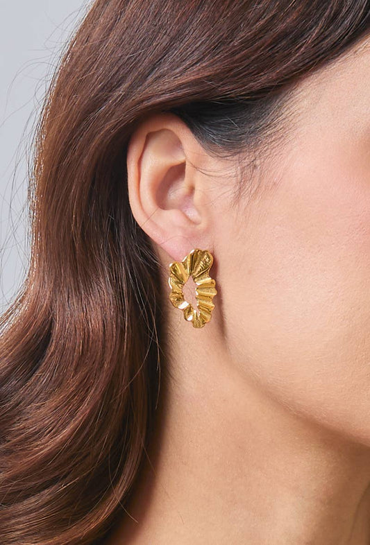 Boucles d'oreilles en acier inoxydable 124DY29