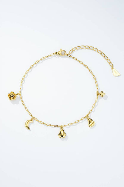 Stainless steel anklet 624AQ17