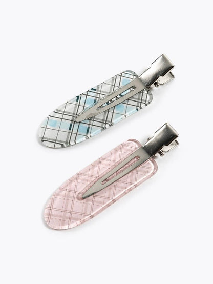 Barrettes à cheveux motif carreaux BRT202GJ