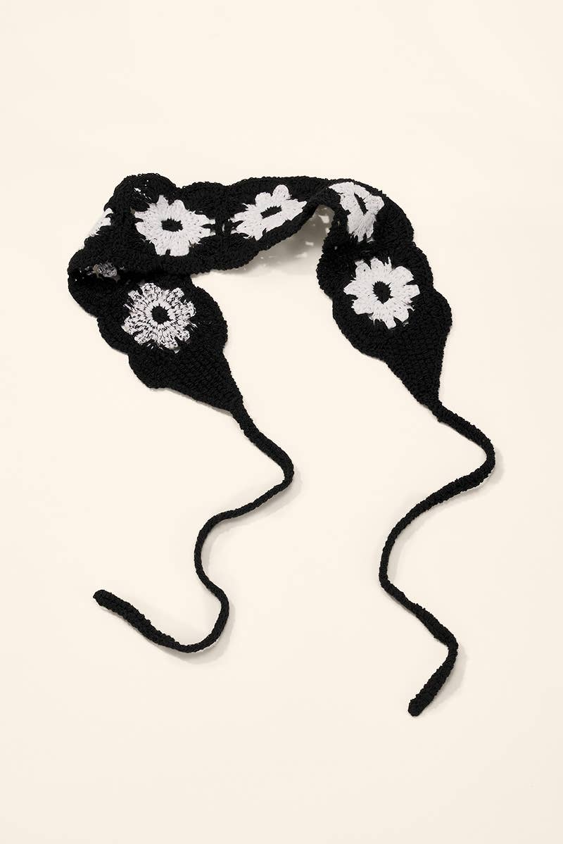 Bandana en crochet fleurs ST354HS