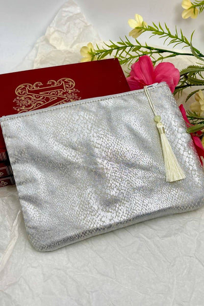 Trousse à maquillage en coton imprimé animal CY106DM