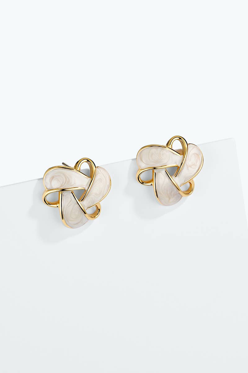 124AQ624 stainless steel earrings
