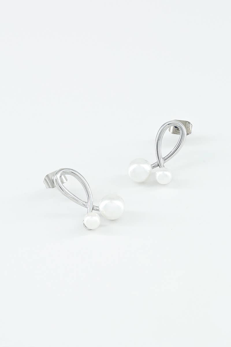 Boucles d'oreilles en acier inoxydable 124AQ310