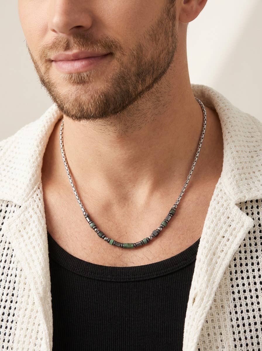 Collier HOMME en acier inoxydable 324OP034AQ