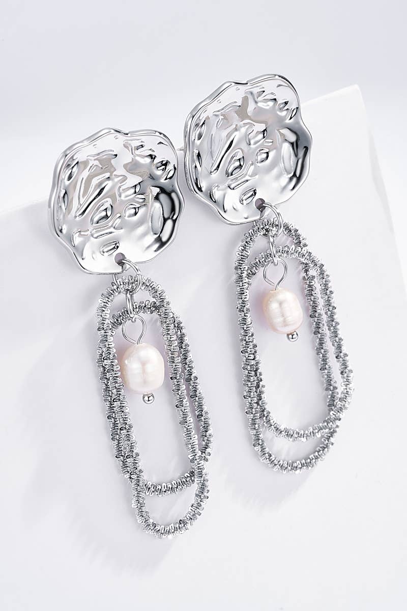 Boucles d'oreilles en acier inoxydable 124AQ244