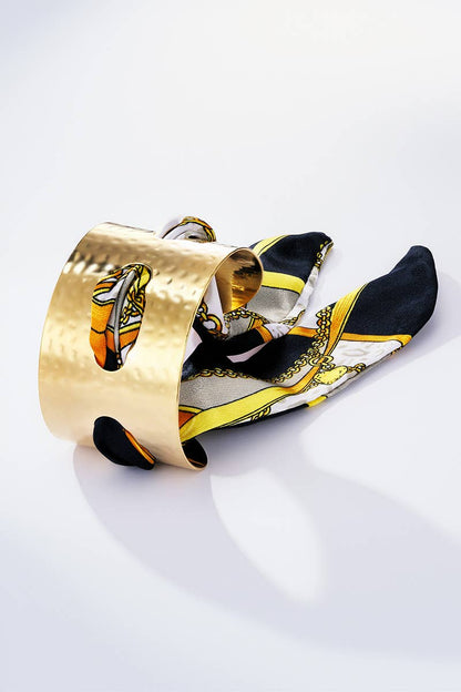 Stainless steel bangle bracelets with scarf 324JJ03