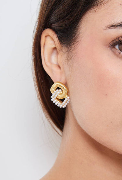 Boucles d'oreilles en acier inoxydable 124AQ326