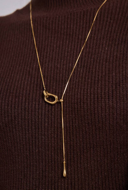 Stainless steel necklace 224AQ183