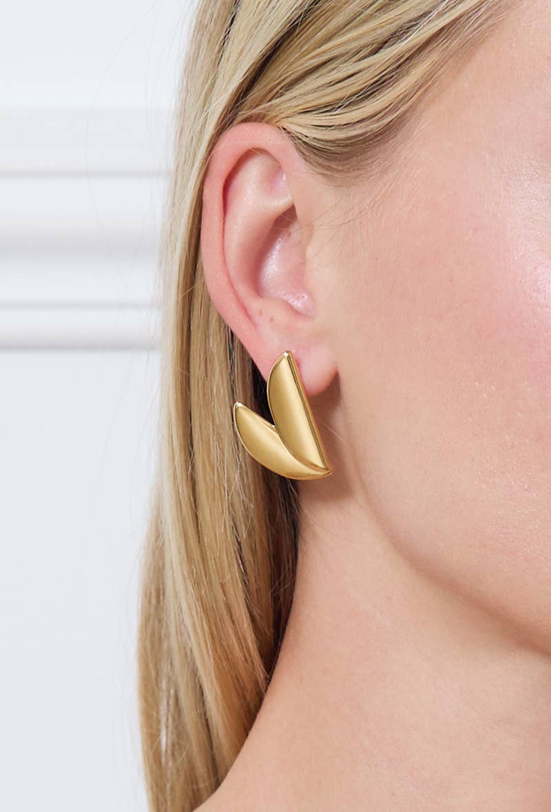 Boucles d'oreilles en acier inoxydable 124AQ257