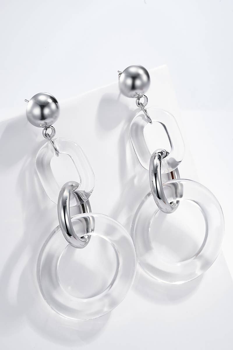 124CP01 stainless steel earrings