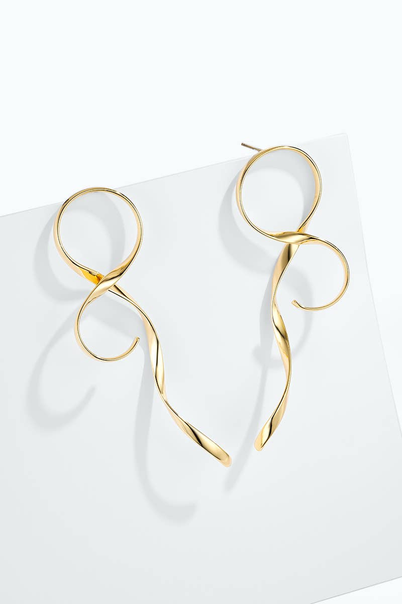 Boucles d'oreilles en acier inoxydable 124AQ649