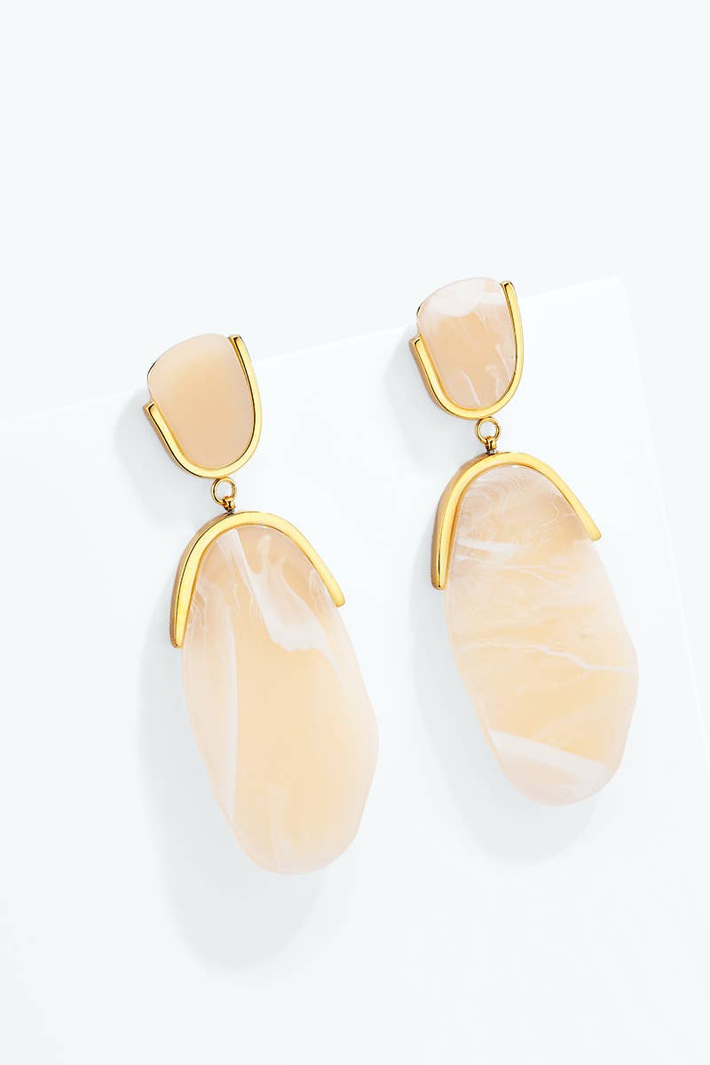 124AQ703 stainless steel earrings