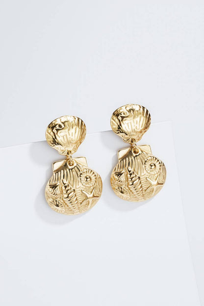 Stainless steel earrings 124AQ436