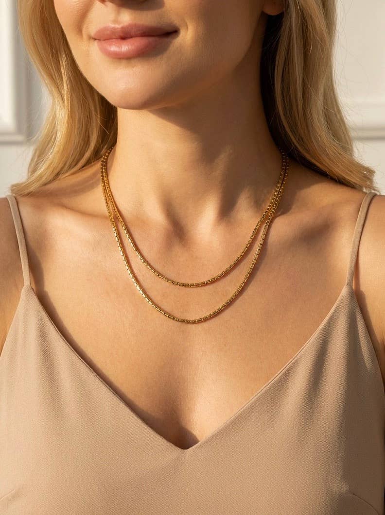 Stainless steel chain necklaces 224AQ229