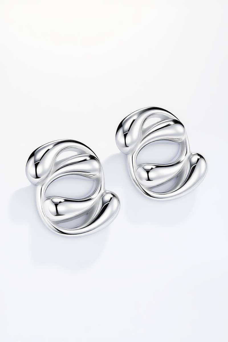 Stainless steel earrings 124AQ364