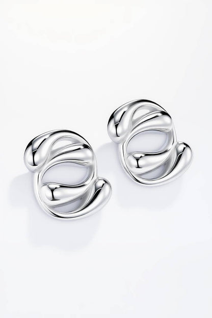 Stainless steel earrings 124AQ364