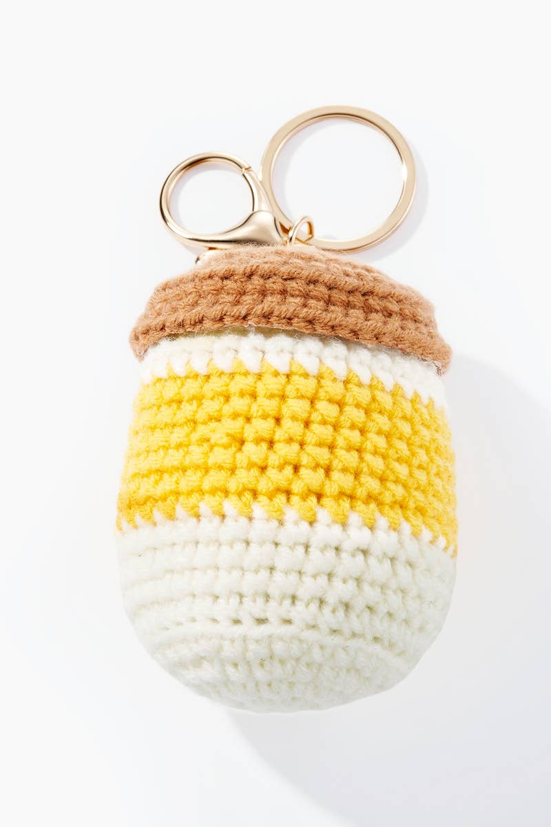Bag charm crochet mug 9cm PC039HZ