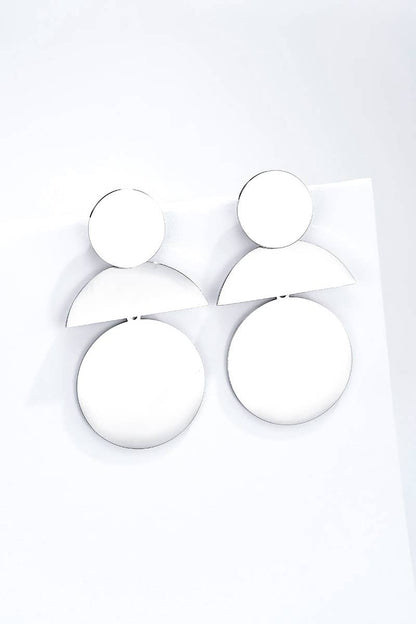Stainless steel geometric earrings 124AQ385