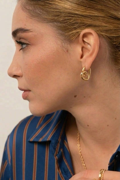 Boucles d'oreilles en acier inoxydable 124AQ254