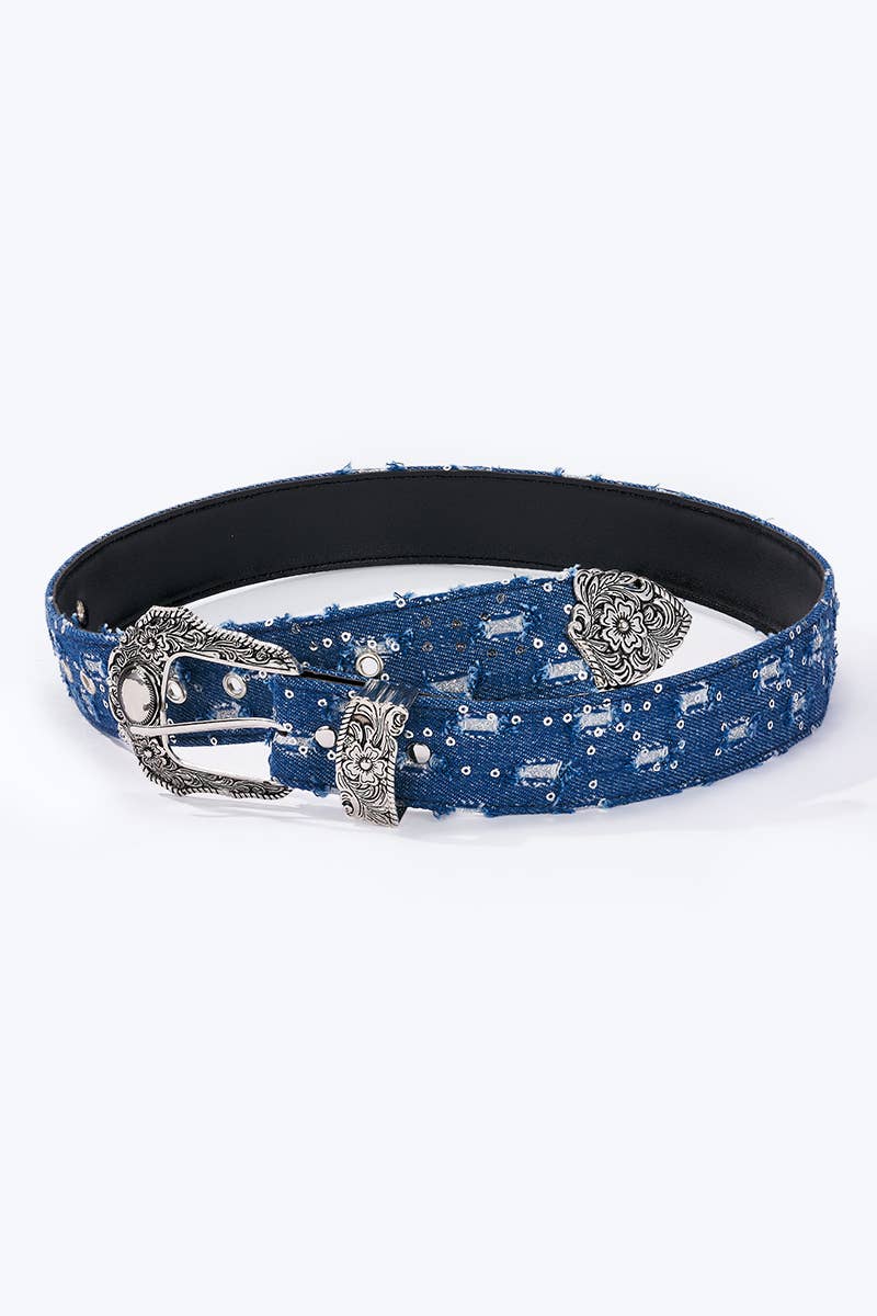 Ceinture en denim 105cm CT41
