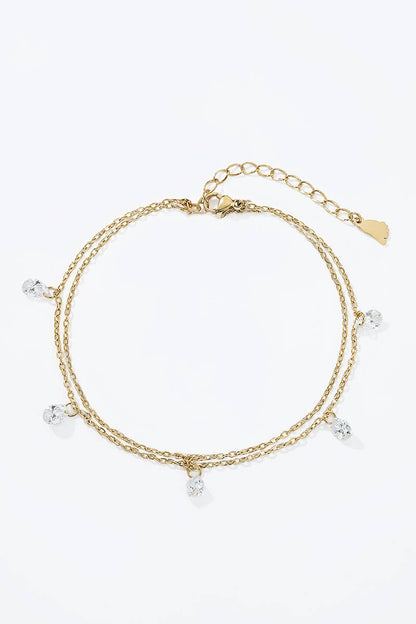 Stainless steel ankle chains 624AQ77
