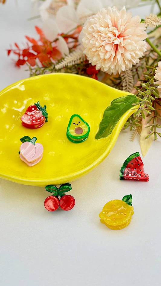 Mini pince à cheveux fruits 3cm YH41