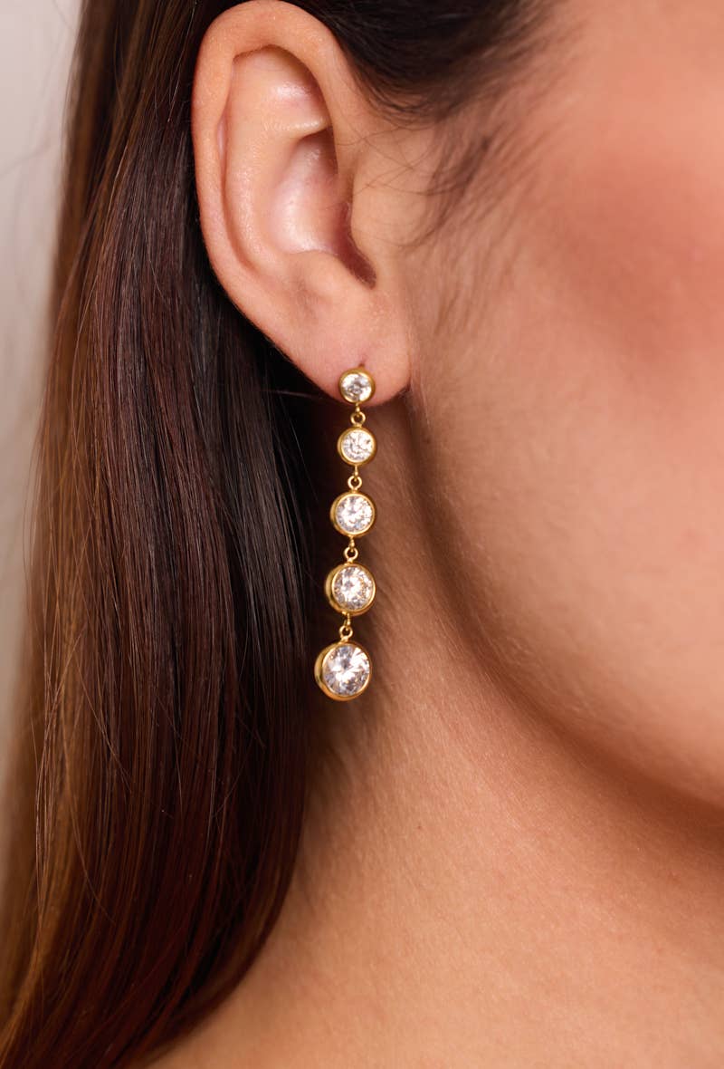 Boucles d'oreille en acier inoxydable 124AQ351