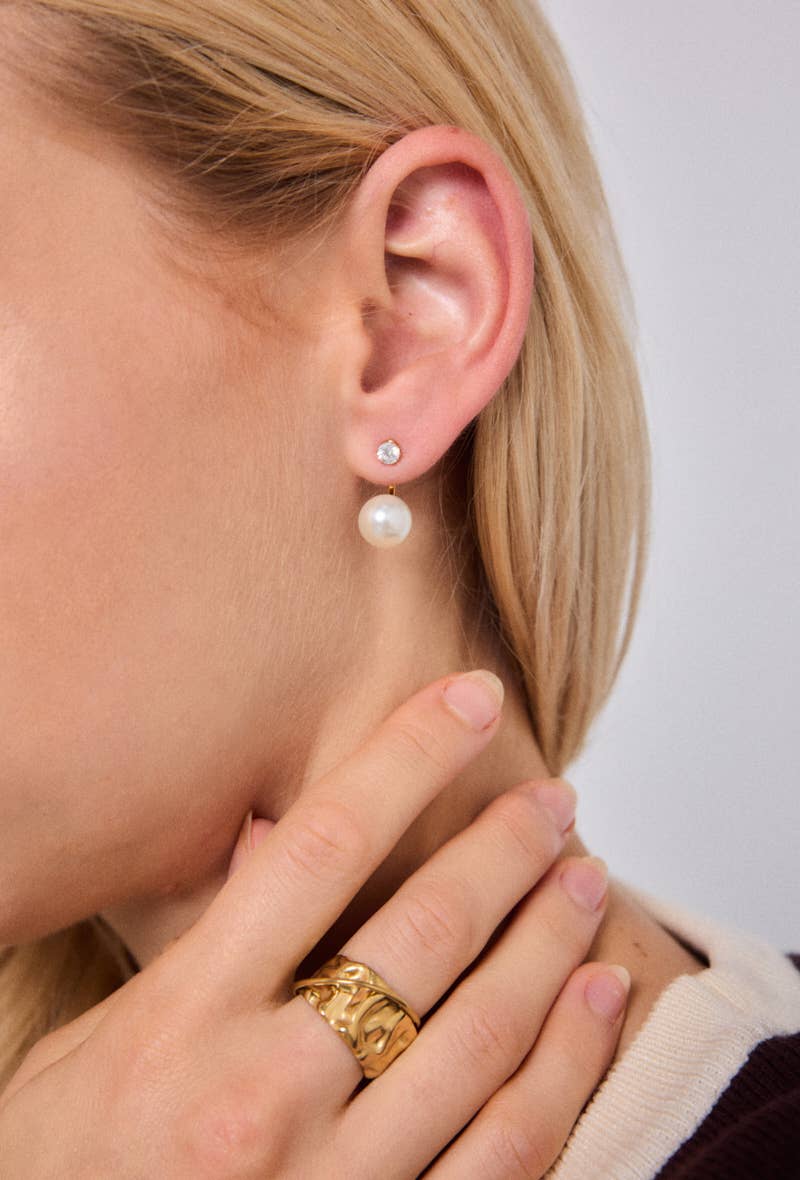 124RX212 stainless steel earrings