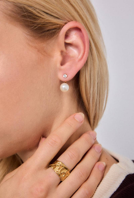 Boucles d'oreille en acier inoxydable 124RX212