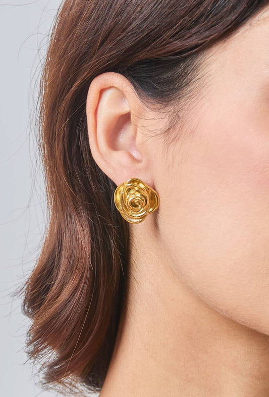 Boucles d'oreilles en acier inoxydable 124DY32