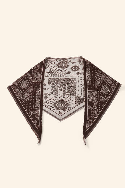 Bandana-style triangular scarf FL608DF