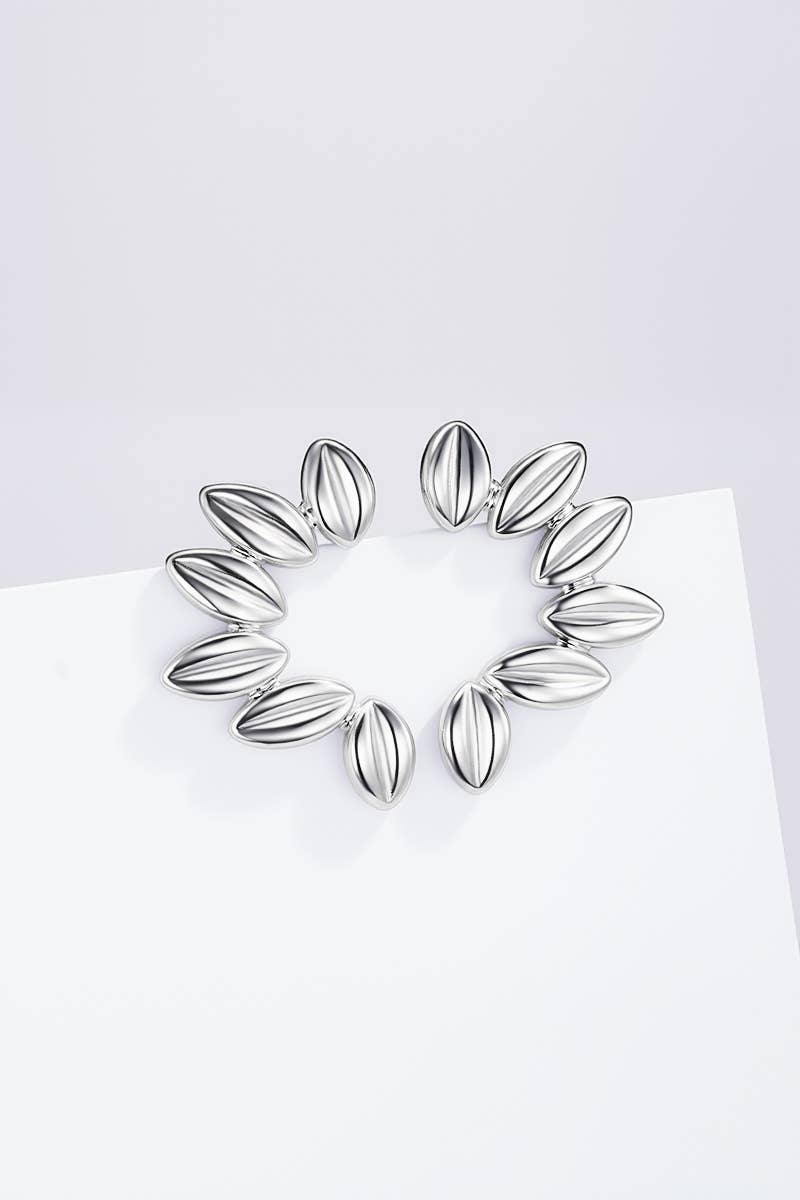 Boucles d'oreilles en acier inoxydable 124AQ434