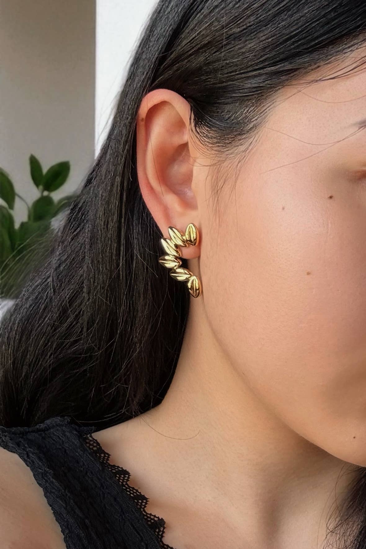 Boucles d'oreilles en acier inoxydable 124AQ434