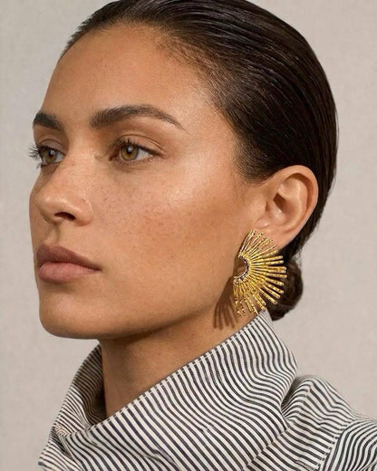 Boucles d'oreilles en acier inoxydable 124AQ295