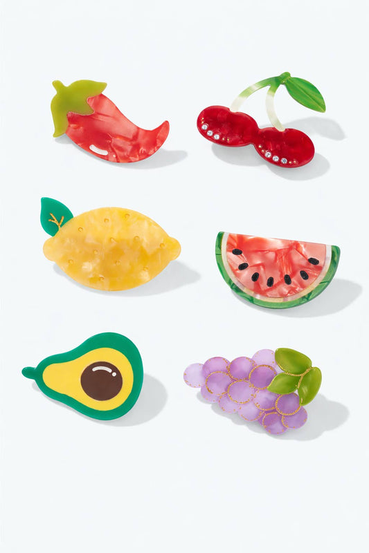 Fruit hair clip 4.5cm BRT111LY