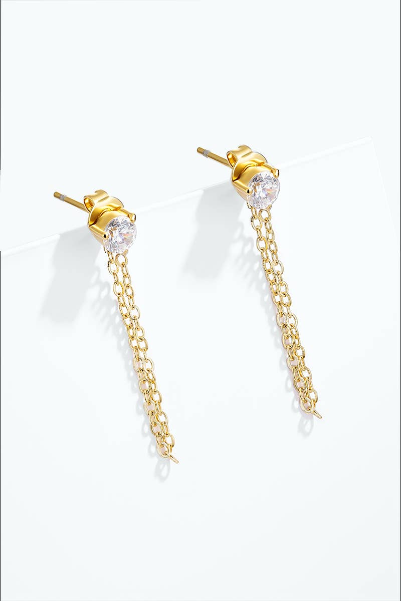 Stainless steel earrings 124AQ669