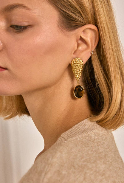 Boucles d'oreilles en acier inoxydable 124RX188
