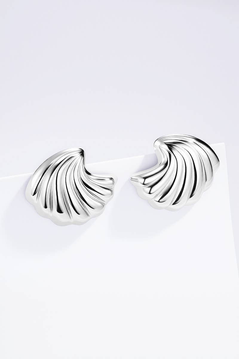Stainless steel earrings 124AQ409