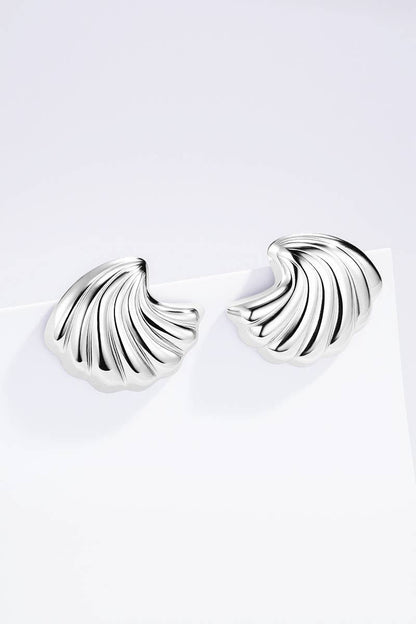 Stainless steel earrings 124AQ409