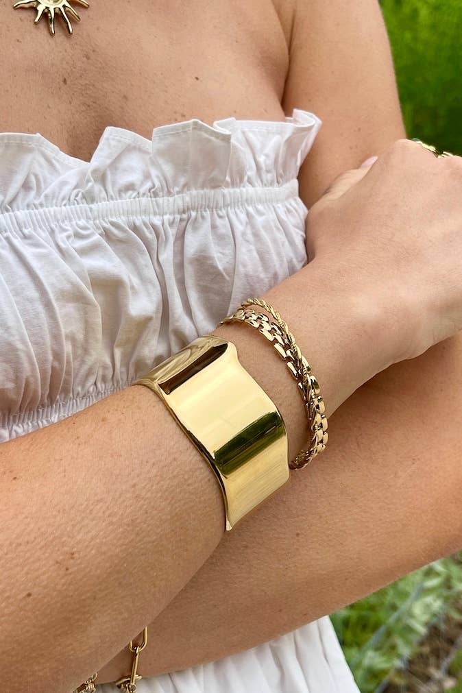 Stainless steel bangle bracelet 324RX112