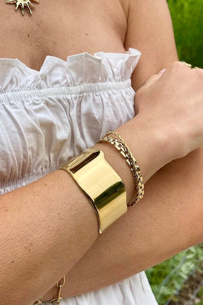 Stainless steel bangle bracelet 324RX112