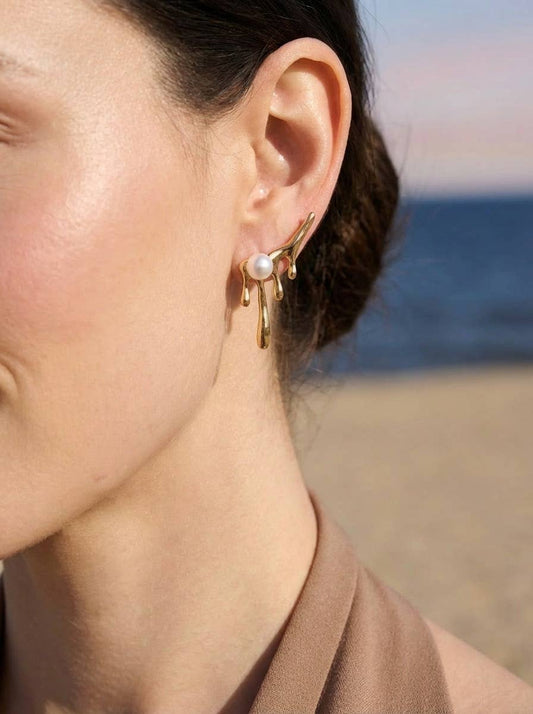 Boucles d'oreilles en acier inoxydable 124AQ228