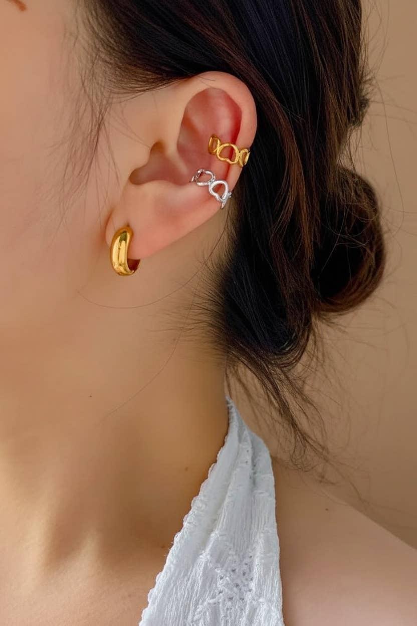 Stainless steel ear cuffs 124AQ528